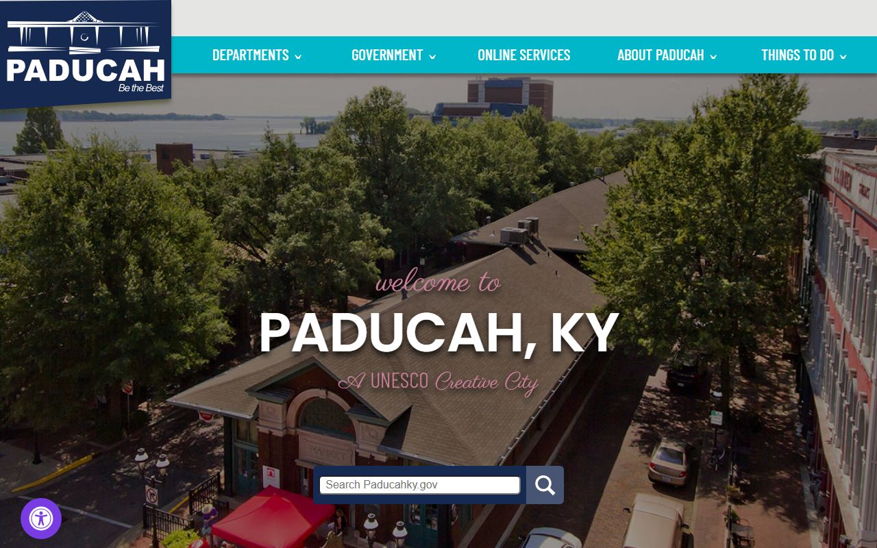 Paducah city website with civil court records information