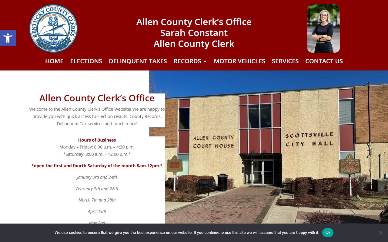 Allen County Kentucky Circuit Court Clerk office for civil court records