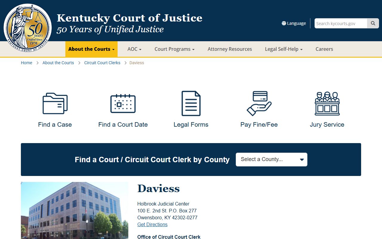 Daviess County civil court records