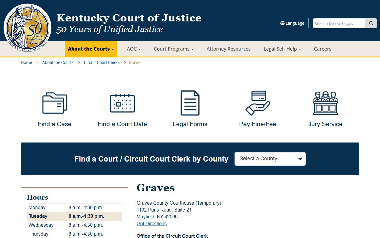 Graves County civil court records