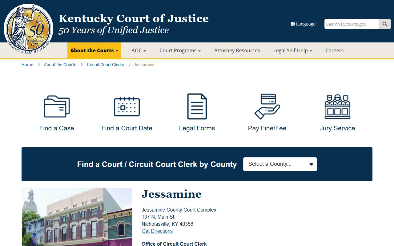 Jessamine County civil court records