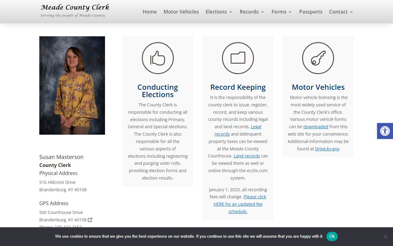 Meade County civil court records and county clerk services