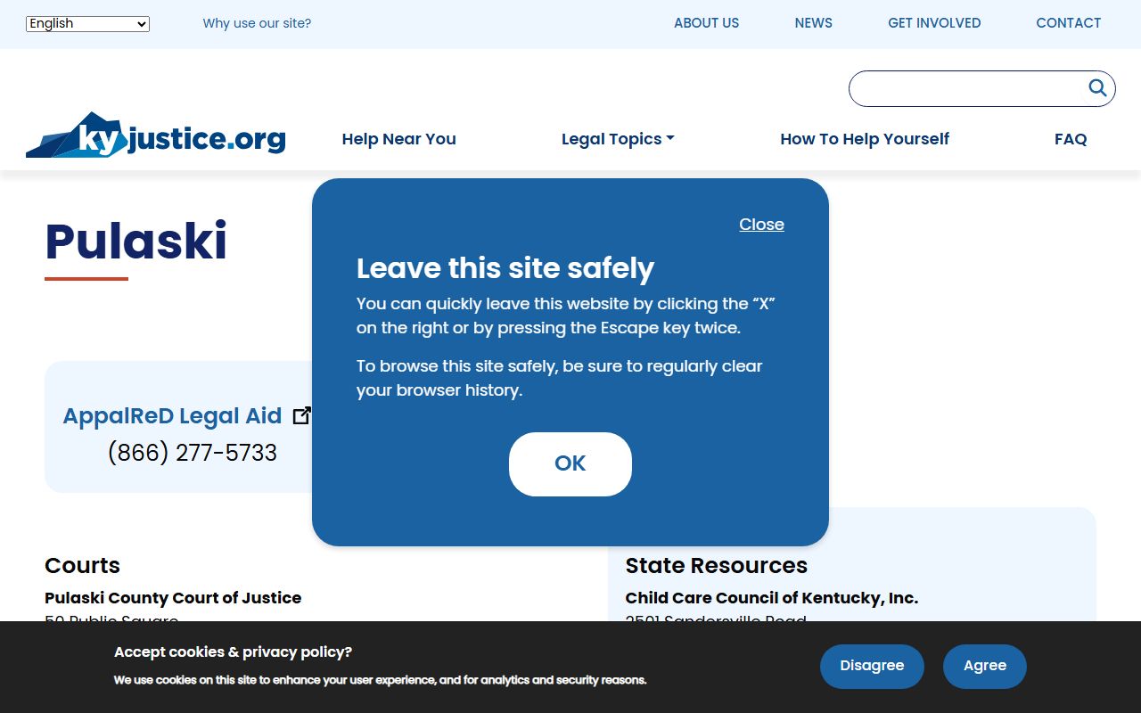 Pulaski County government website with county information Pulaski civil court records